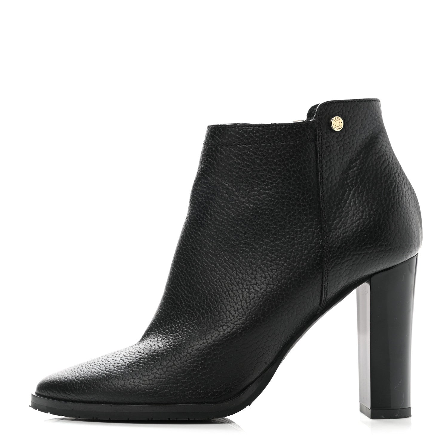 Jimmy Choo Grainy Calfskin Hart Ankle Boots 35.5 Black 1 of 7