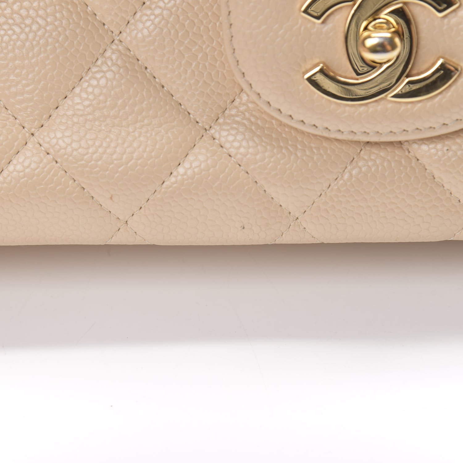 Chanel Caviar Quilted Jumbo Single Flap Beige Clair 14 of 15
