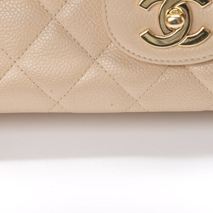 Chanel Caviar Quilted Jumbo Single Flap Beige Clair 14 of 15