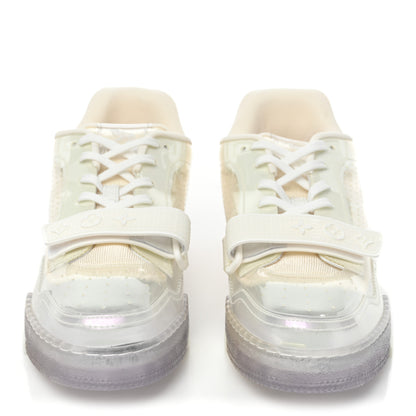 Louis Vuitton Mix Materials Transparent Monogram Mens LV Trainer Sneakers 8 White 2 of 11
