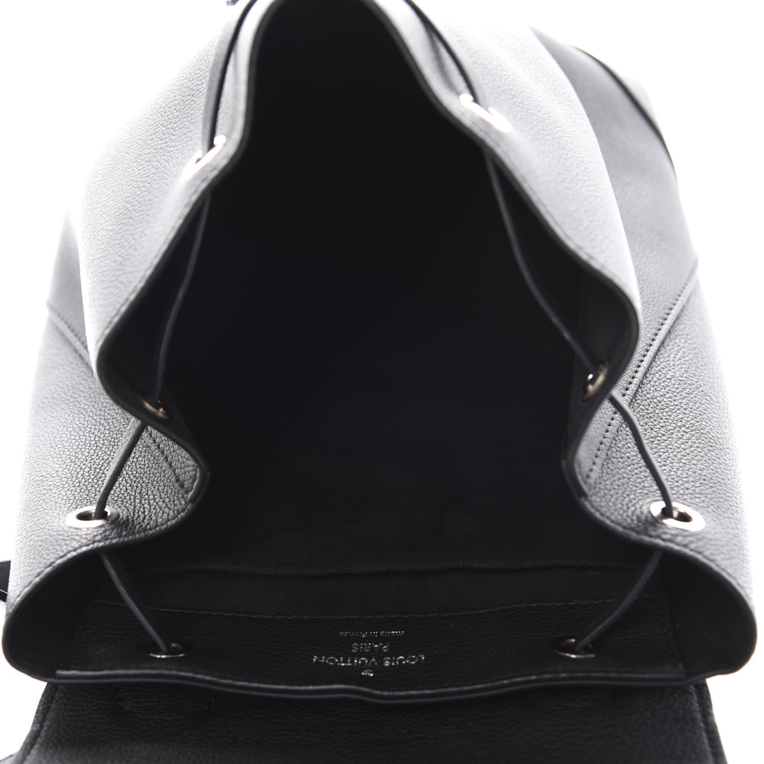 Louis Vuitton Calfskin Lockme Backpack Black 4 of 13