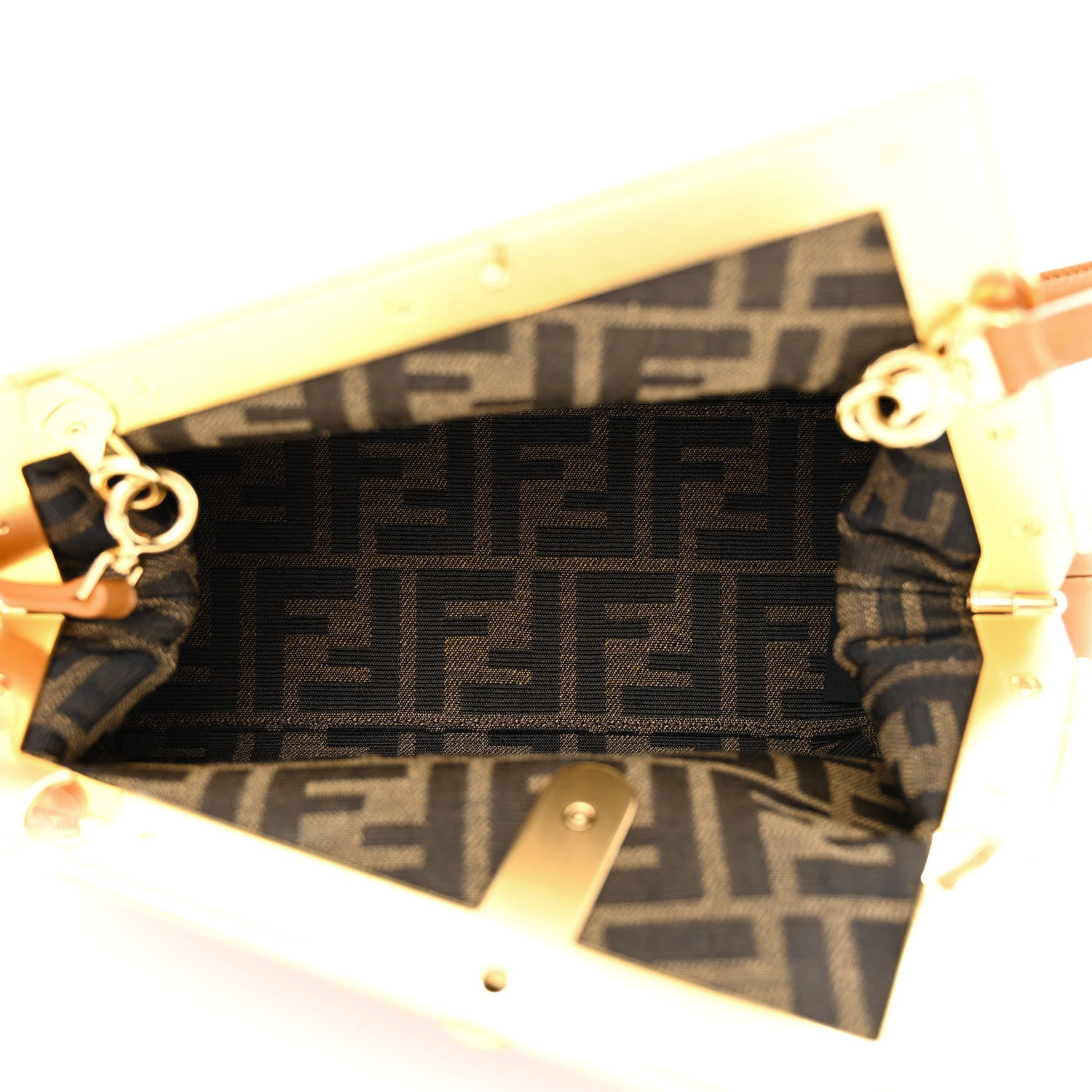 Fendi Shiny Nappa Small Fendi First Caramello 5 of 10