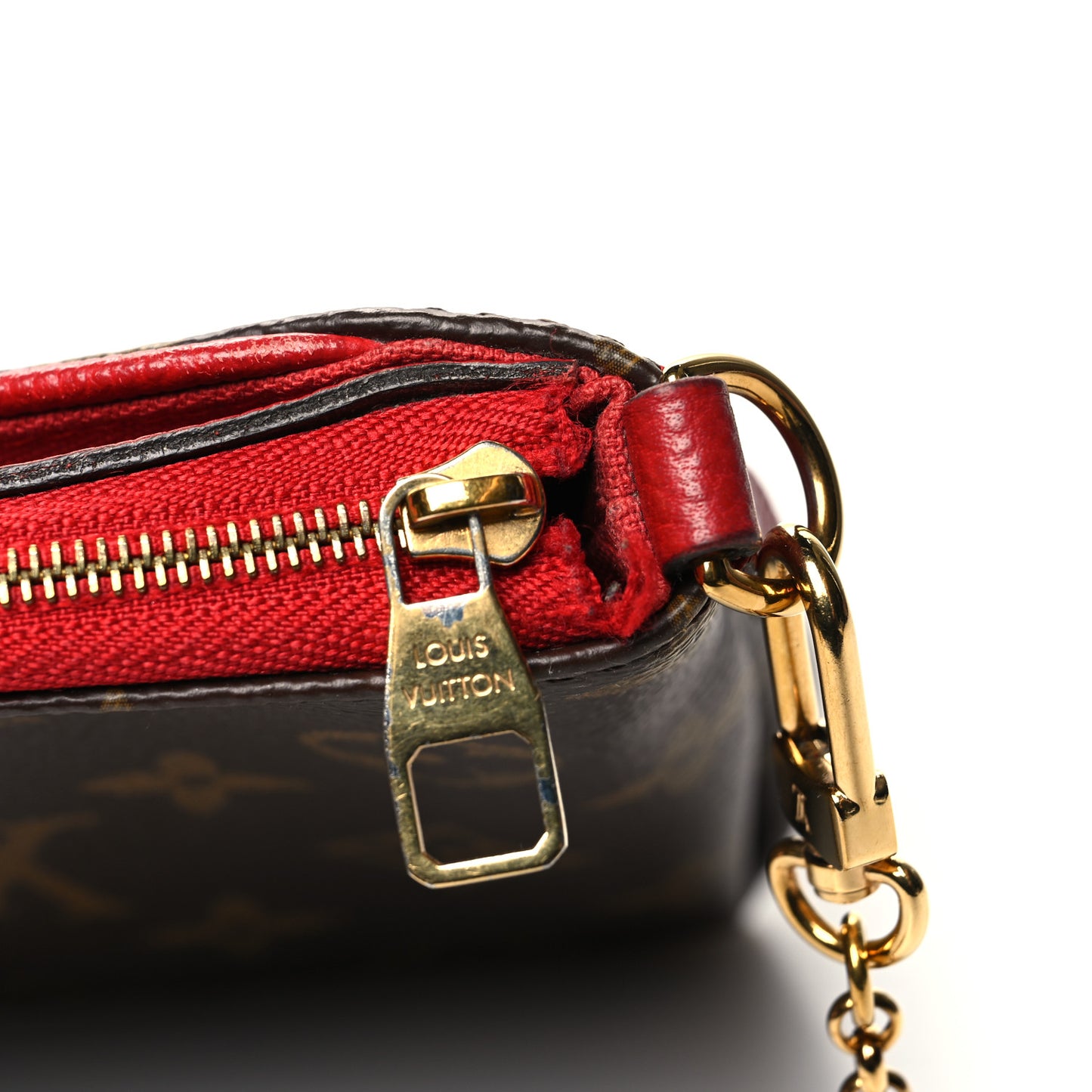 Monogram Pallas Clutch Cherry