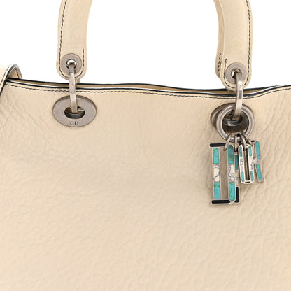 Christian Dior Canyon Grained Lambskin Large Lady Dior Off White 8 of 14