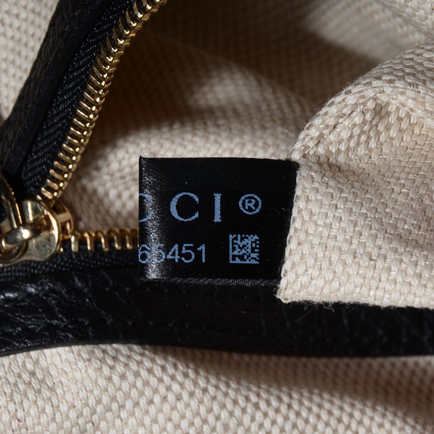 Gucci Pebbled Calfskin Medium Soho Shoulder Bag Black 9 of 9