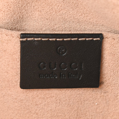 Gucci Calfskin Matelasse Small GG Marmont Chain Shoulder Bag Black 6 of 9