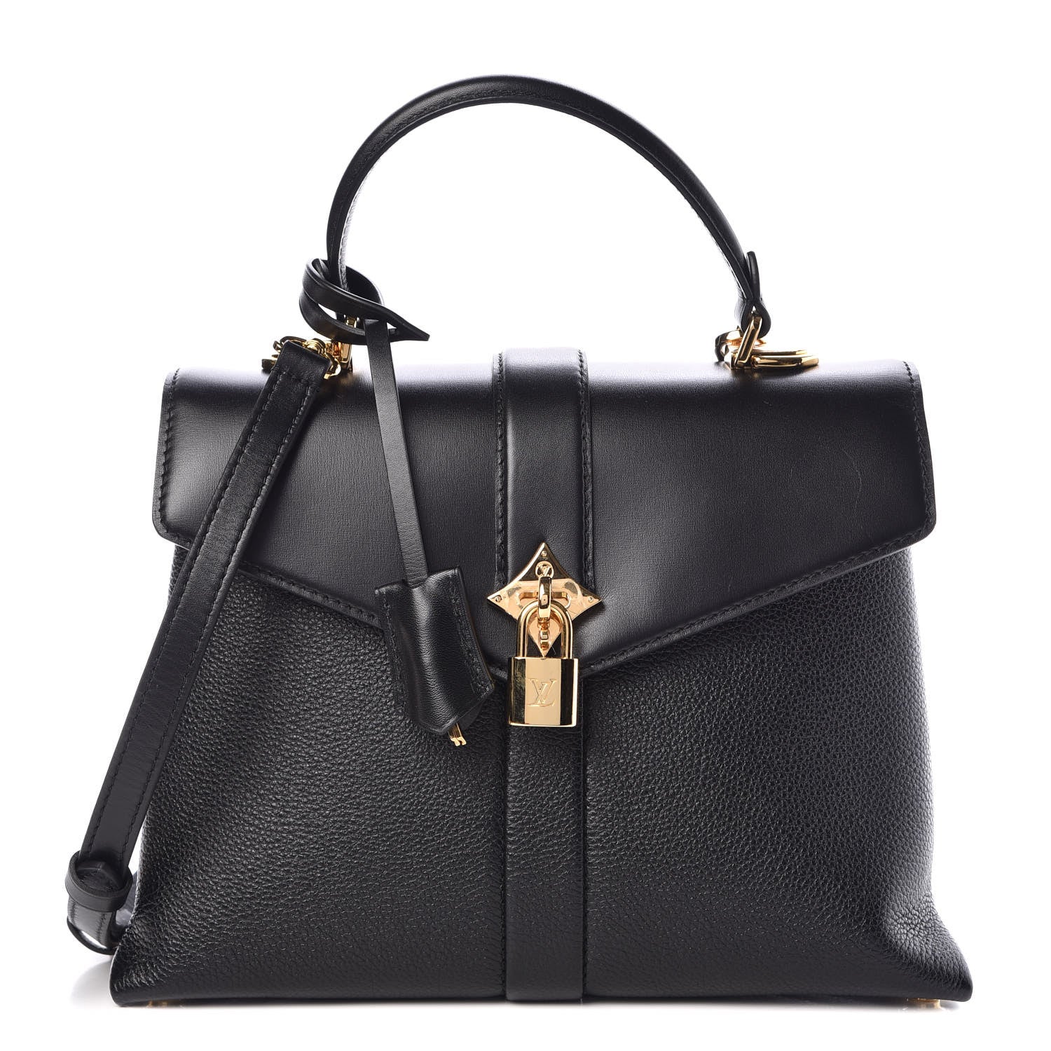 Louis Vuitton Grained Smooth Calfskin Rose Des Vents PM Black 1 of 7