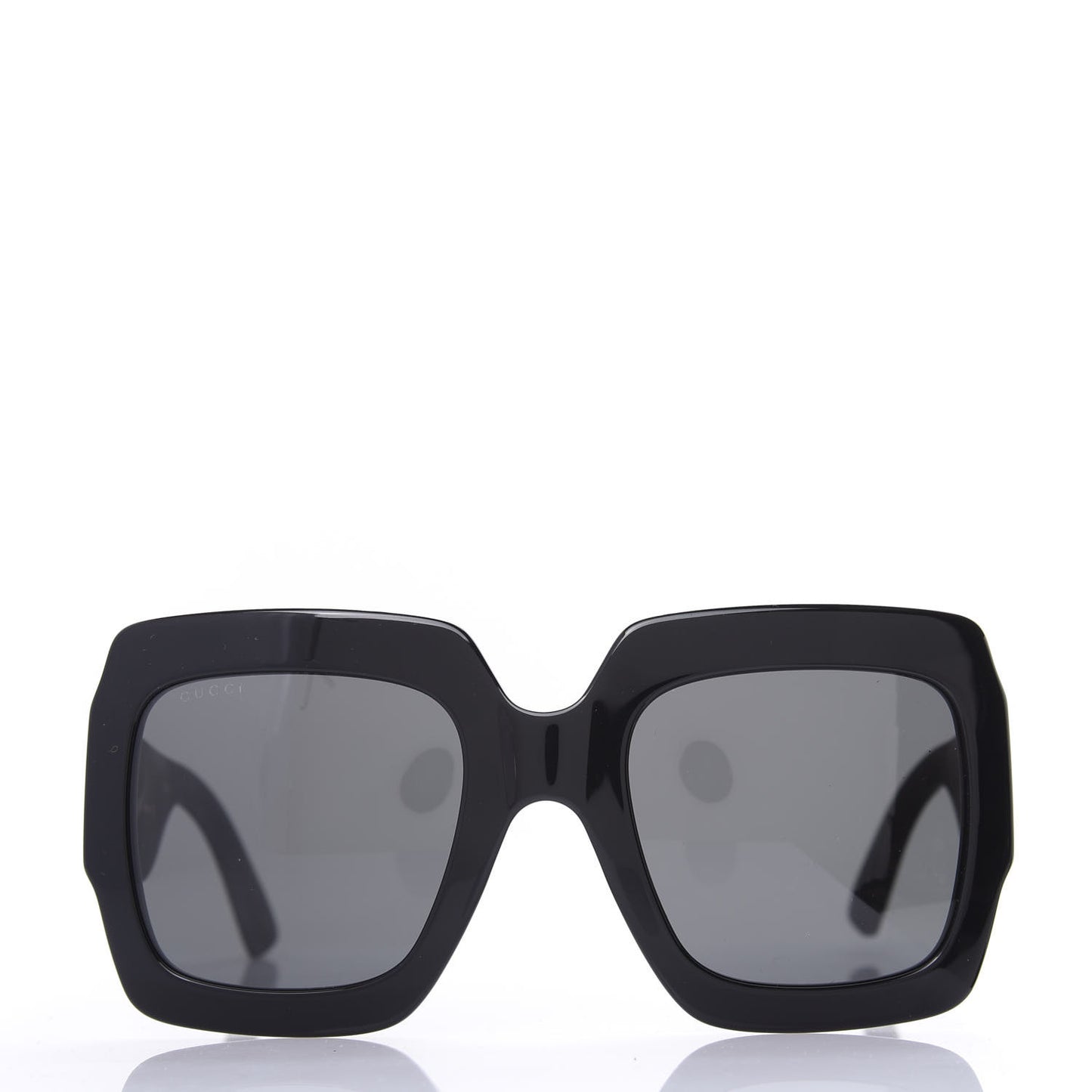 Square Frame GG0102S Sunglasses Glitter Gold