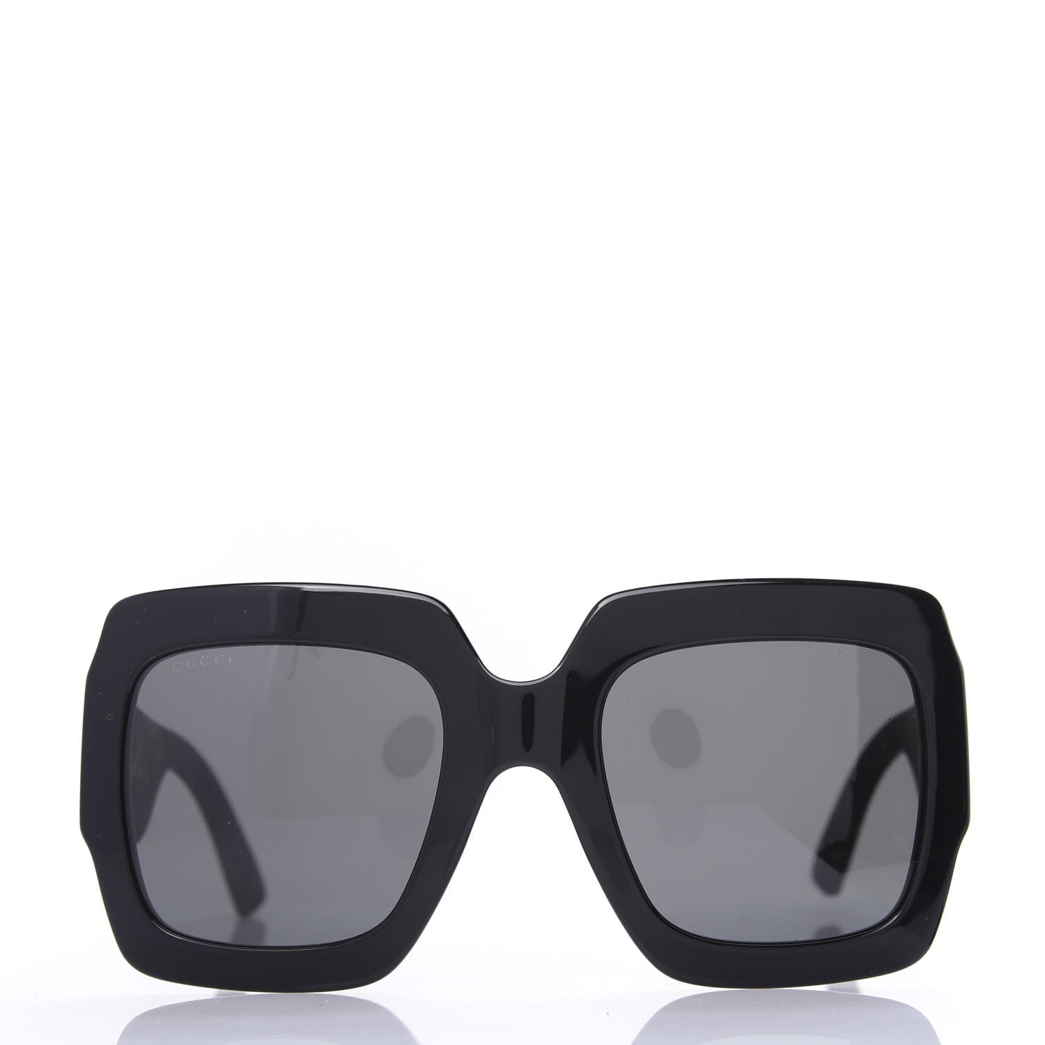 Gucci Square Frame GG0102S Sunglasses Glitter Gold 2 of 8