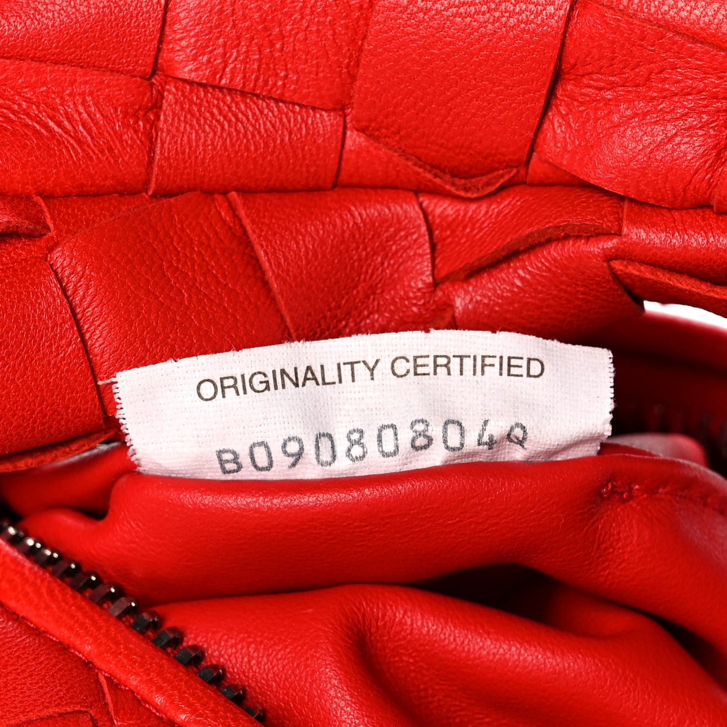 Nappa Intrecciato Mini Jodie Red
