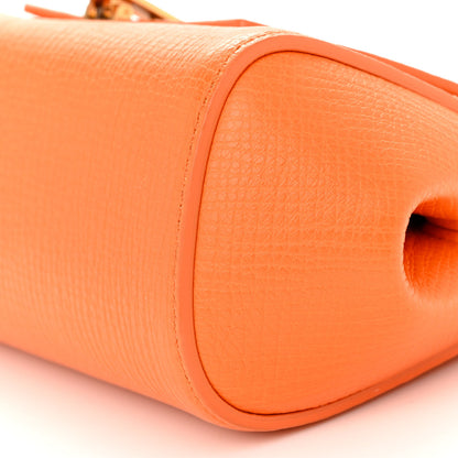 Bottega Veneta Textured Calfskin The Mini Angle Shoulder Bag Light Orange 9 of 9