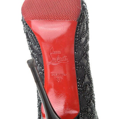 Christian Louboutin Calfskin Strass Rihanini 120 Booties 37 Black 7 of 11