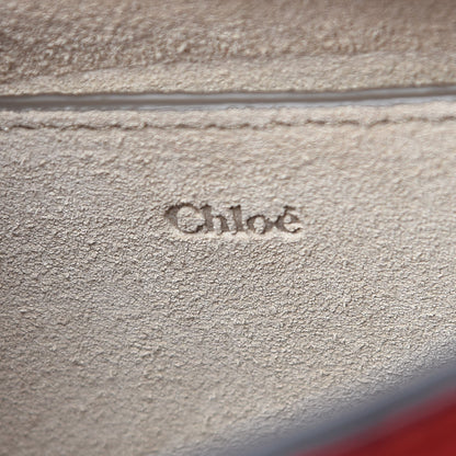 Chloe Calfskin Suede Mini Pixie Signature Belt Bag Dahlia Red 6 of 8