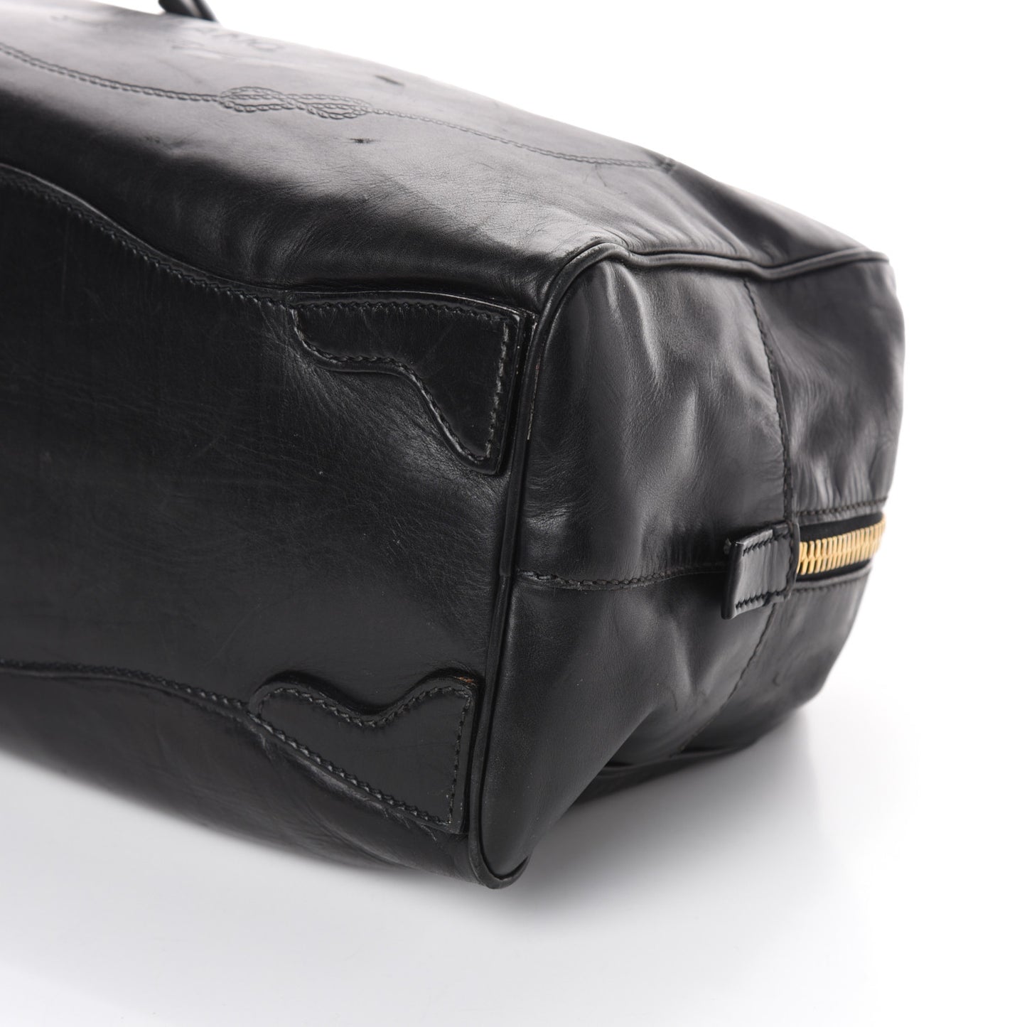 Box Embossed Logo Bowler Black
