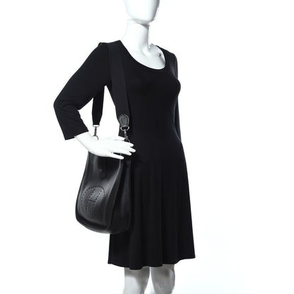Hermes Taurillon Clemence Evelyne PM Black 2 of 16