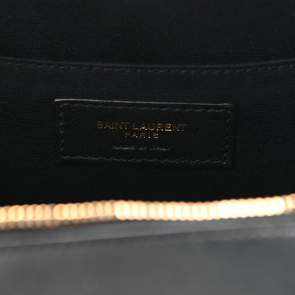 Saint Laurent Lambskin Matelasse Monogram Toy Vicky Camera Bag Black 7 of 10