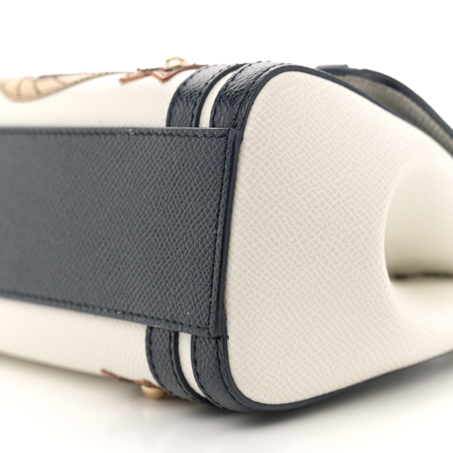 Dolce & Gabbana DOLCE GABBANA Dauphine Small Miss Sicily Anchor Satchel White Blue 9 of 13