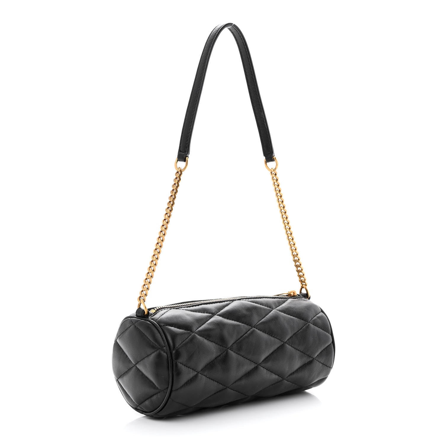 Saint Laurent Lambskin Monogram Mini Sade Tube Bag Black 3 of 11