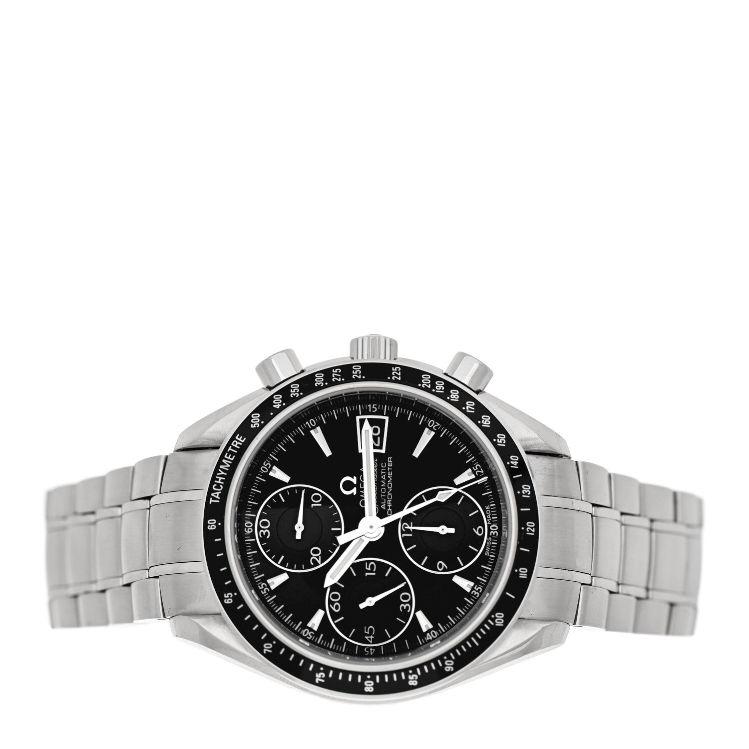 Omega Stainless Steel 40mm Speedmaster Date Automatic Watch Black 3210.50 2 of 4