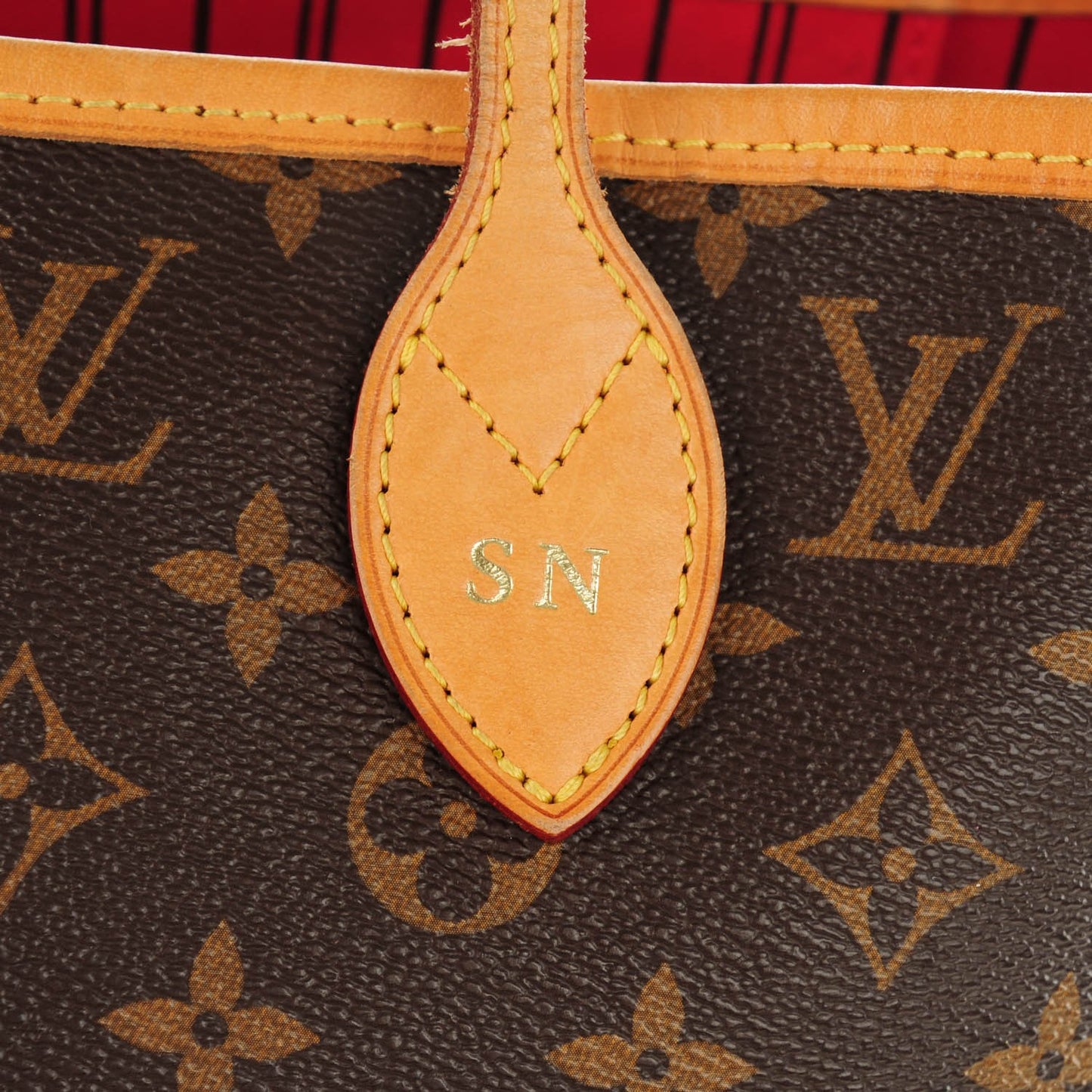 Monogram Neverfull MM Cherry