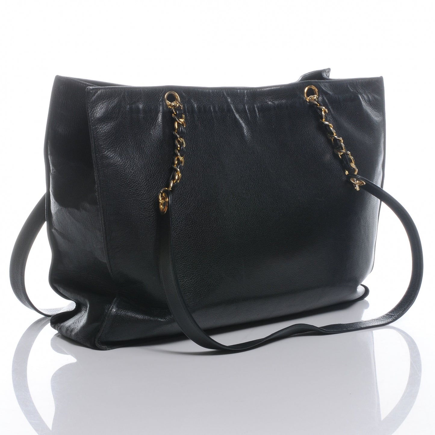 Caviar CC Shoulder Bag Black