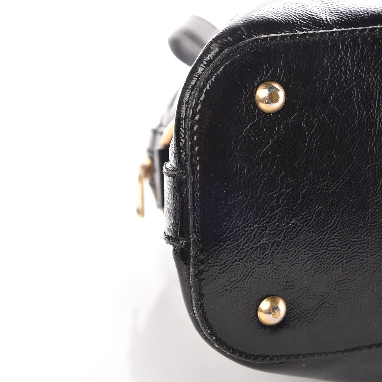 Saint Laurent Patent Calfskin Large Muse Black 14 of 17