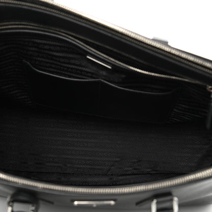 Prada Saffiano Double Zip Travel Tote Black 5 of 10