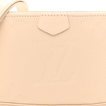 Louis Vuitton Empreinte Monogram Giant Multi Pochette Accessories Small Pochette Cream 7 of 10