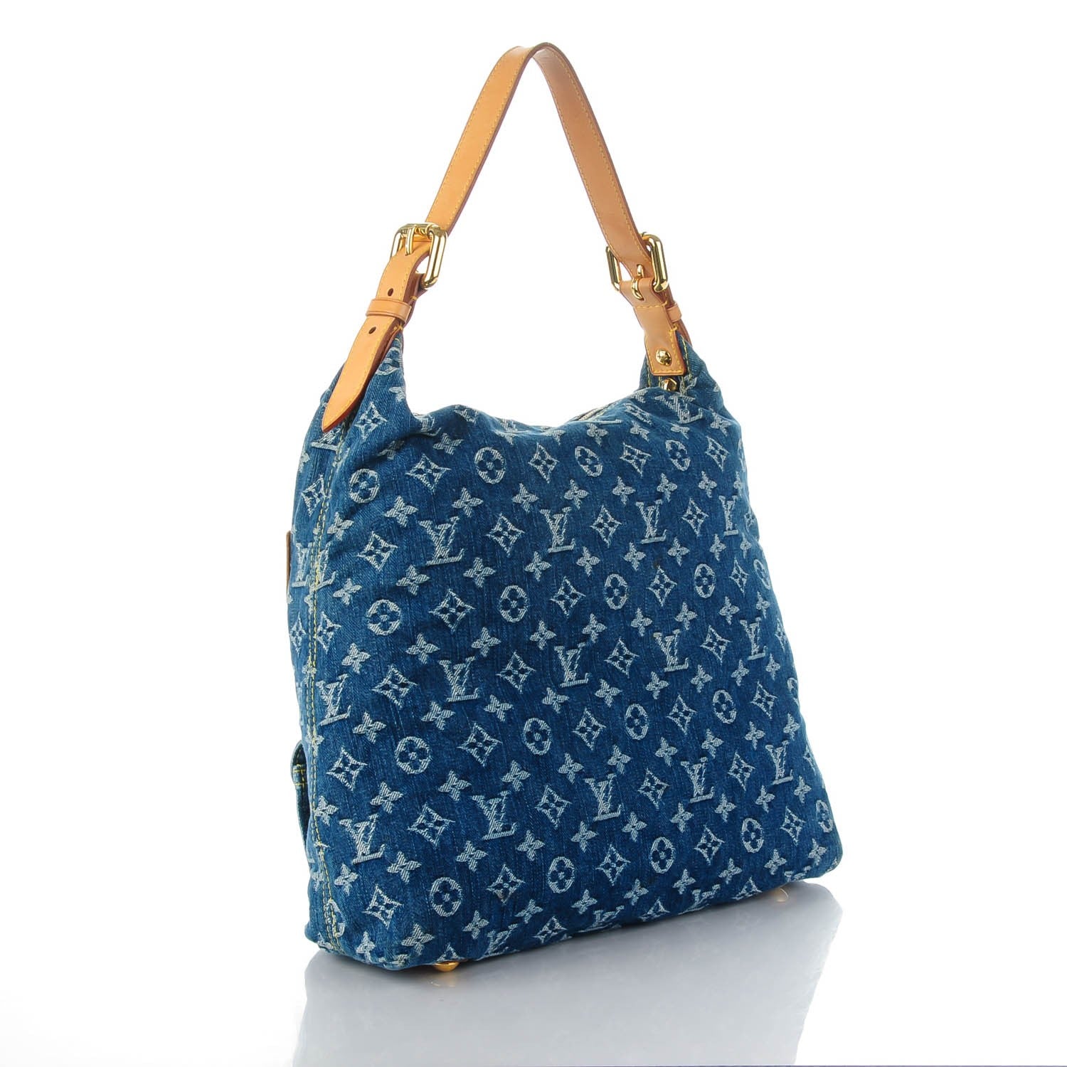 Louis Vuitton Denim Baggy GM Blue 3 of 9