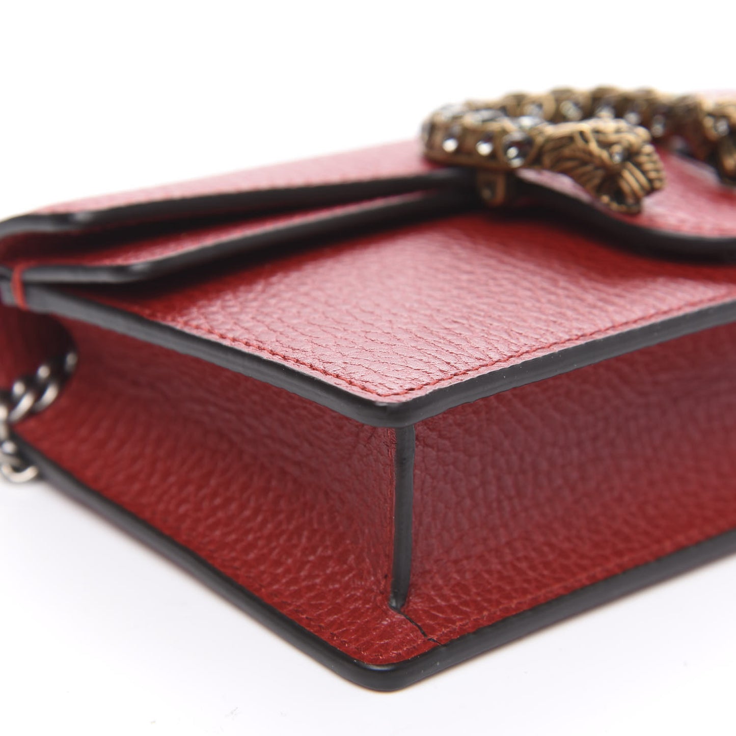 Calfskin Super Mini Dionysus Shoulder Bag Hibiscus Red