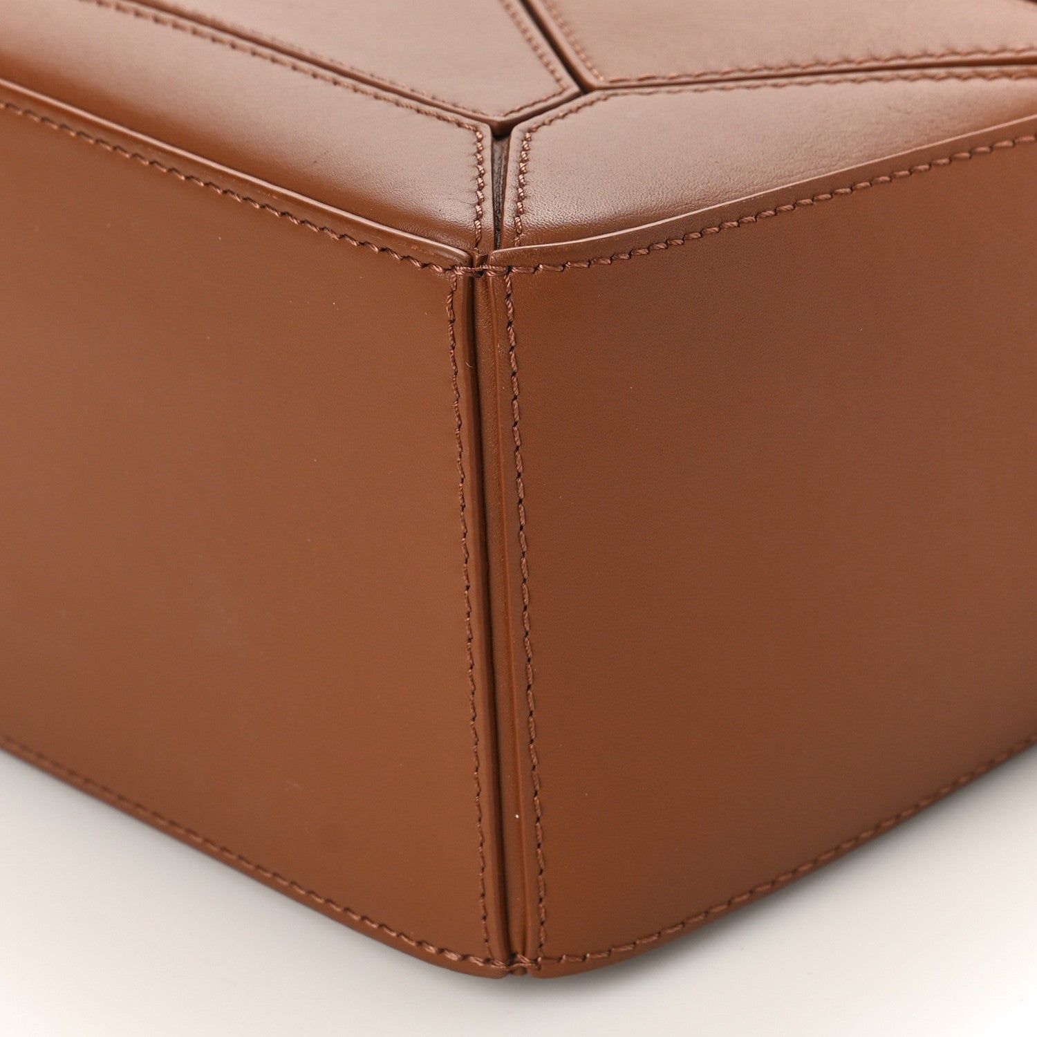 Loewe Satin Calfskin Small Puzzle Bag Pecan 8 of 8