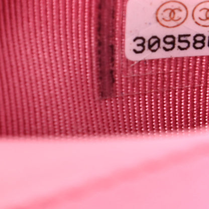 Chanel Caviar Quilted Card Holder Wallet Pink 7 of 8