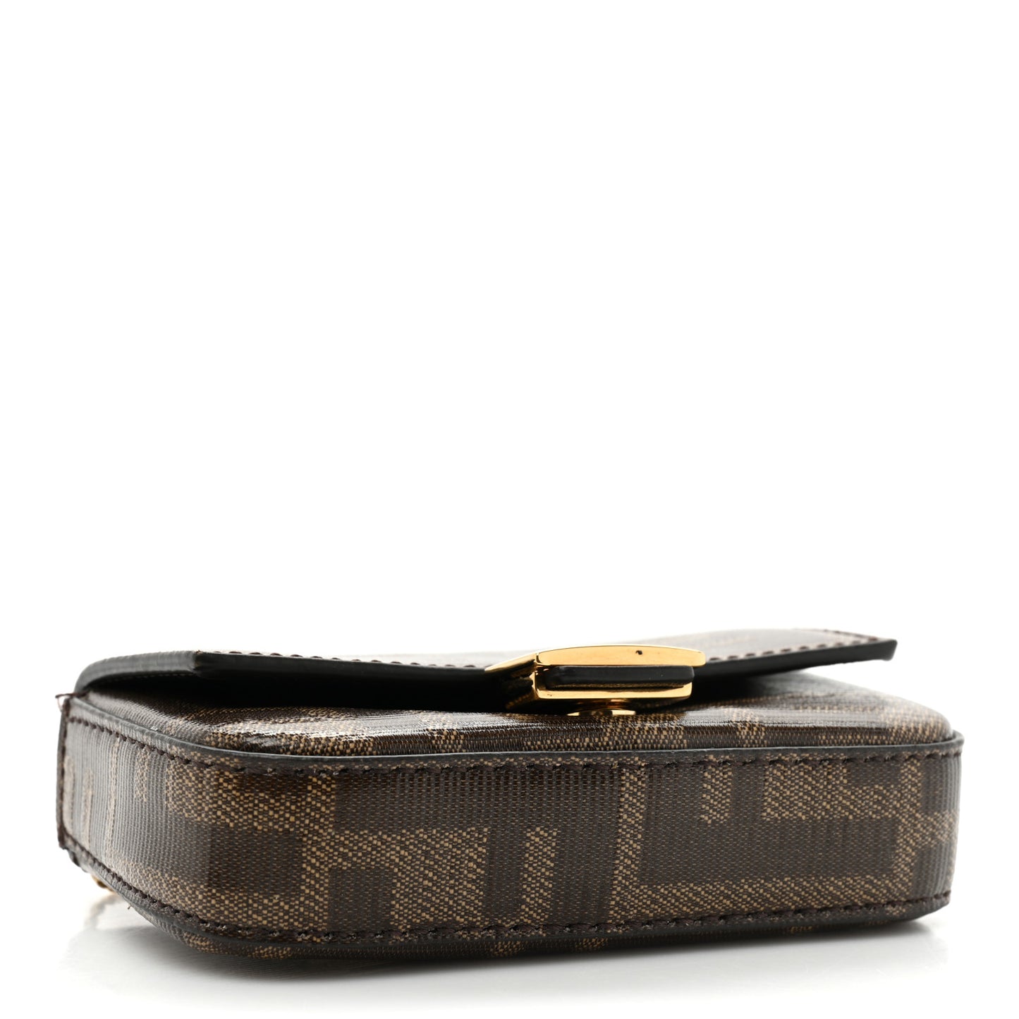 Glazed Fabric FF 1974 Nano Baguette Charm Mogano Panna