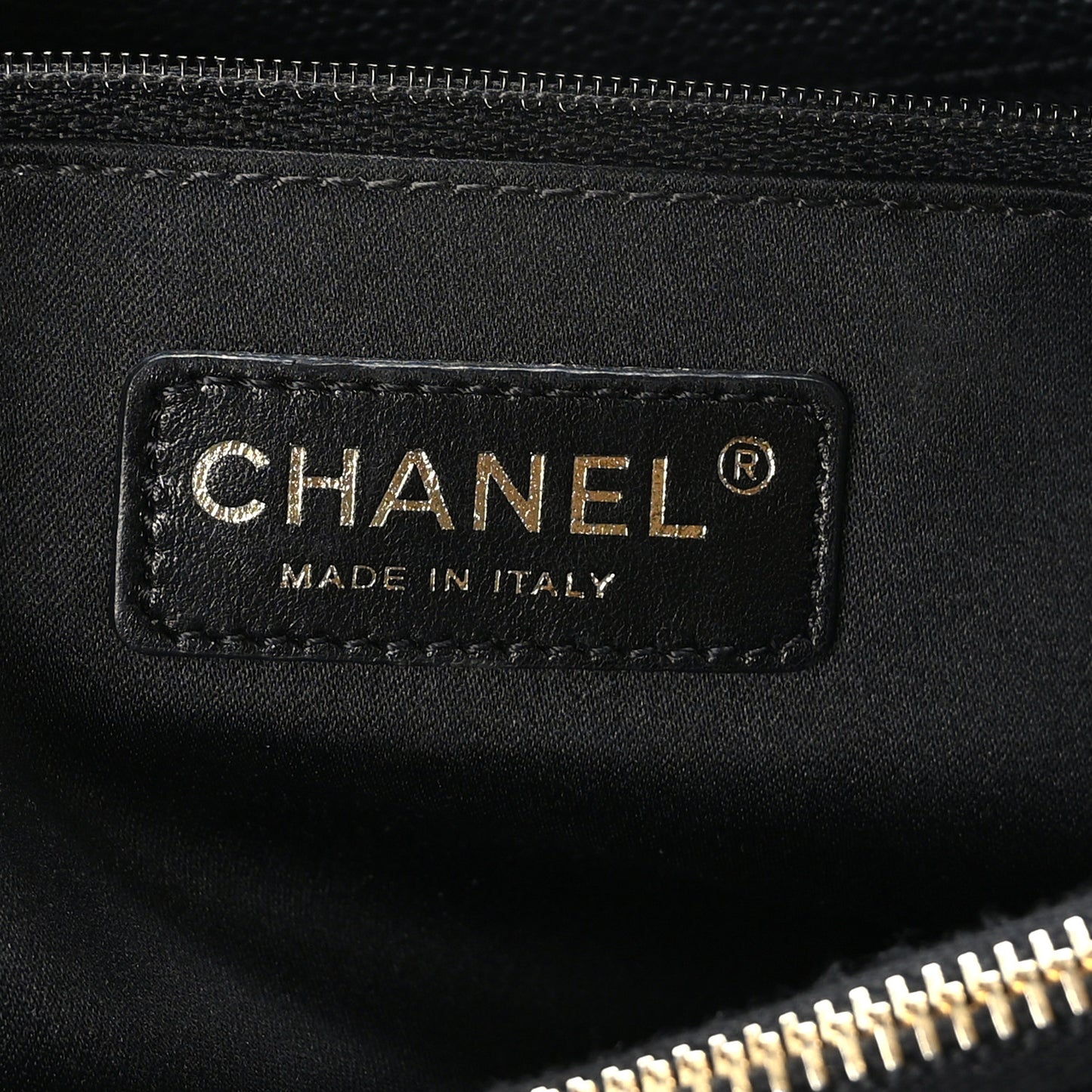 Caviar Quilted Grand Shopping Tote GST Black