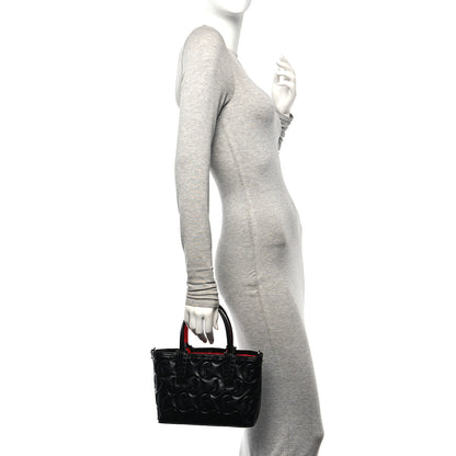 Christian Louboutin Nappa Embossed Mini East West Cabata Tote Black 2 of 10
