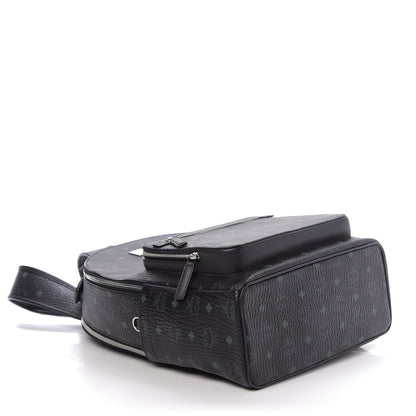 MCM Visetos Medium Stark Backpack Black 3 of 10