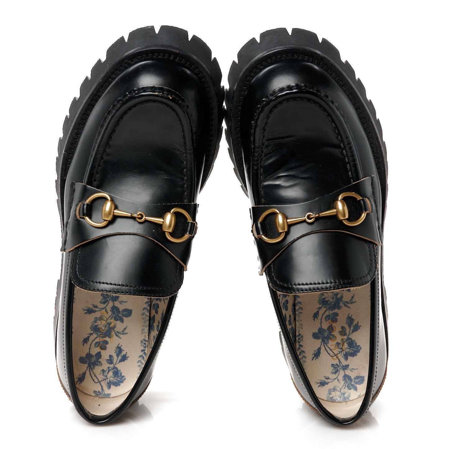 Cordovan Lux Womens Harald Horsebit 25mm Platform Loafers 39.5 Black