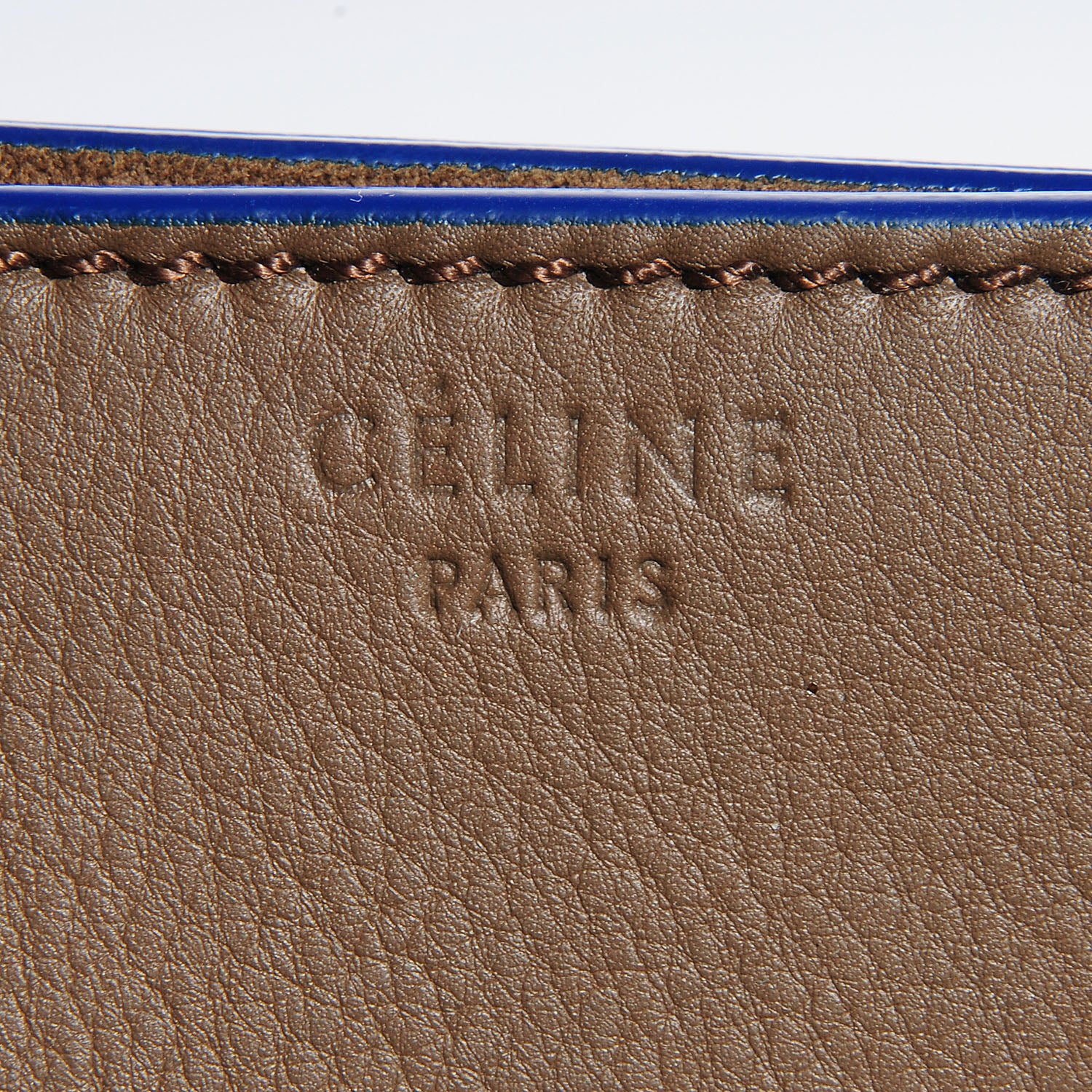 Celine Supple Calfskin Medium Phantom Luggage Grey Blue 8 of 8