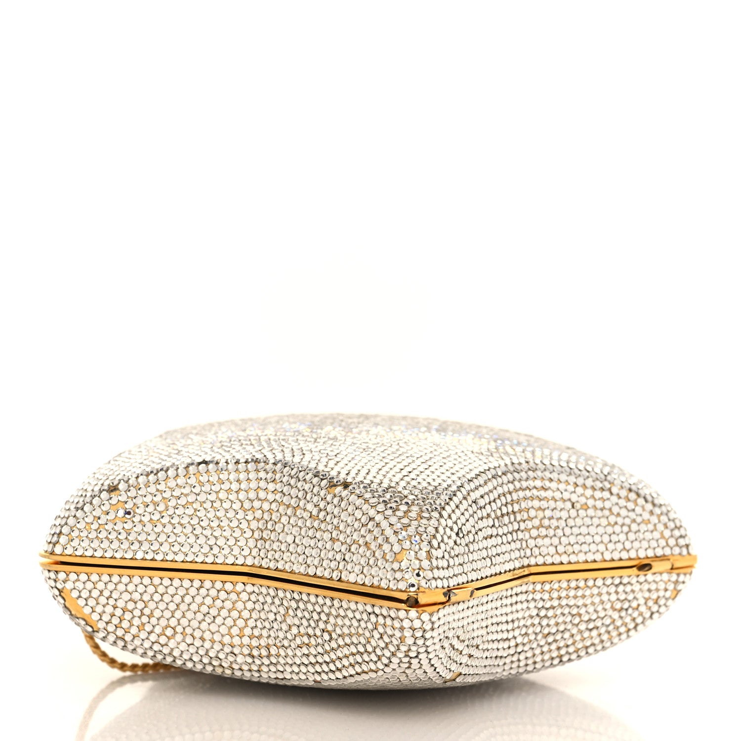 Judith Leiber Swarovski Crystal Star Minaudiere Clutch Gold 4 of 23