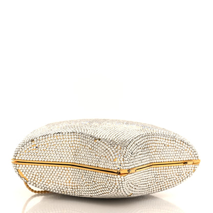 Judith Leiber Swarovski Crystal Star Minaudiere Clutch Gold 4 of 23
