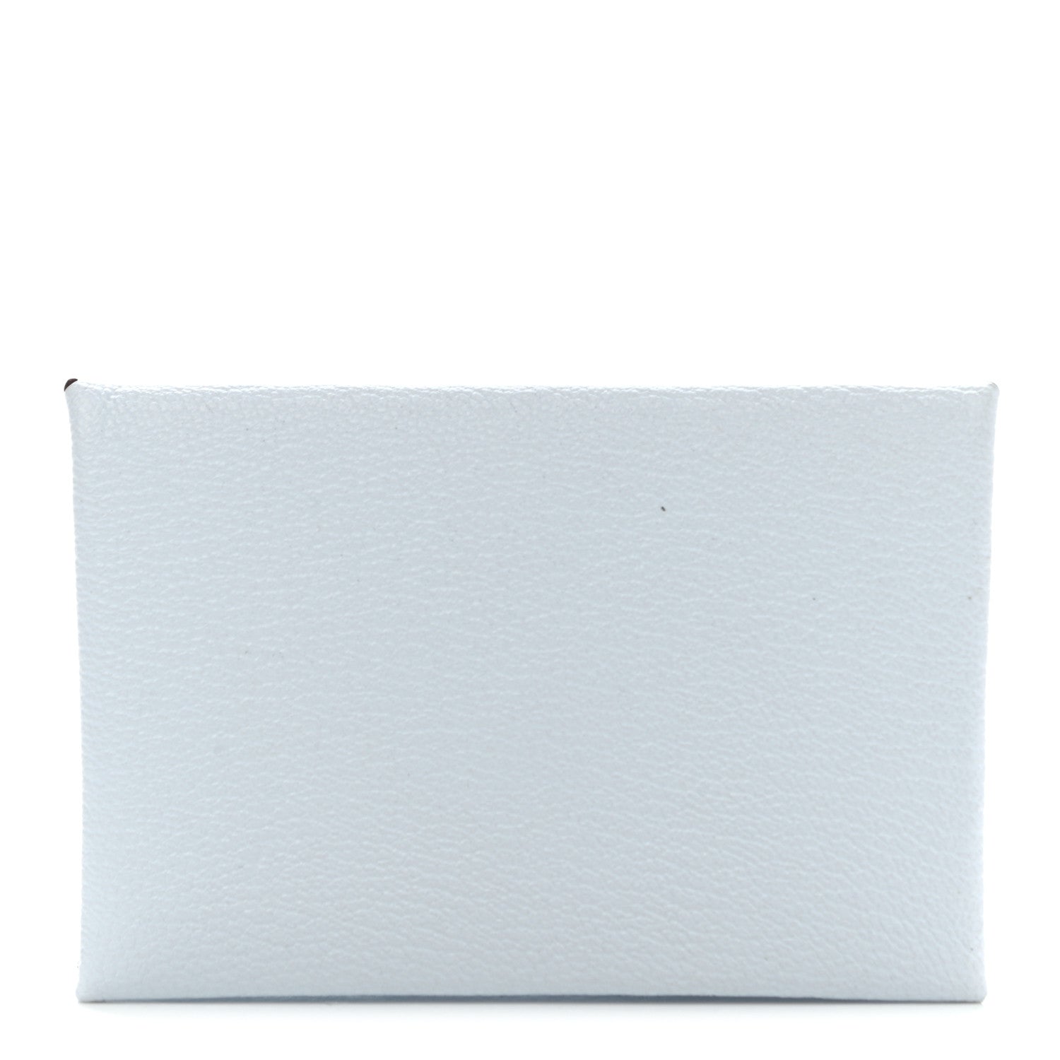 Hermes Chevre Mysore Verso Calvi Card Case Bleu Brume Brique 1 of 8