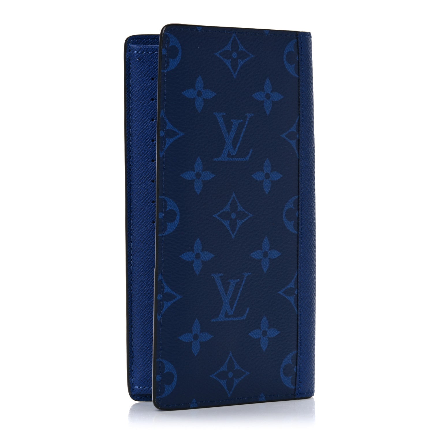 Louis Vuitton Taigarama Brazza Wallet NM Cobalt 3 of 10