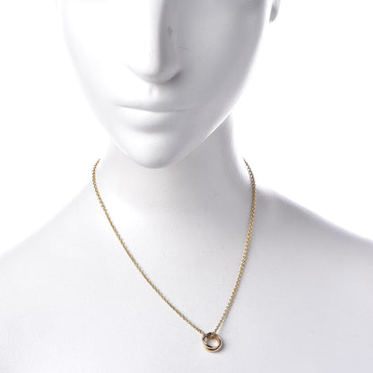 Cartier 18K Pink Yellow White Gold Trinity Pendant Necklace 2 of 9