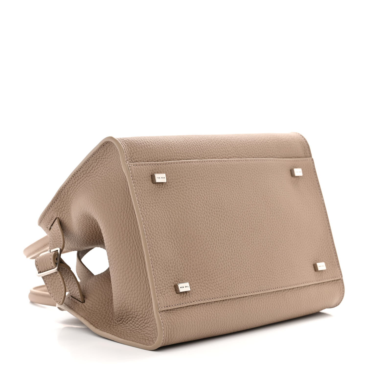 The Row Grained Calfskin Soft Margaux 10 Bag Silk 4 of 9