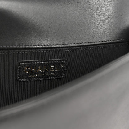 Chanel Lambskin Quilted Medium Boy Flap Black 6 of 10