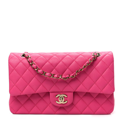 Chanel Caviar Quilted Medium Double Flap Pink 1 of 7