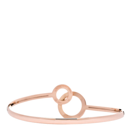 Piaget 18K Rose Gold Diamond Possession Toi & Moi Bypass Bangle Bracelet 2 of 3