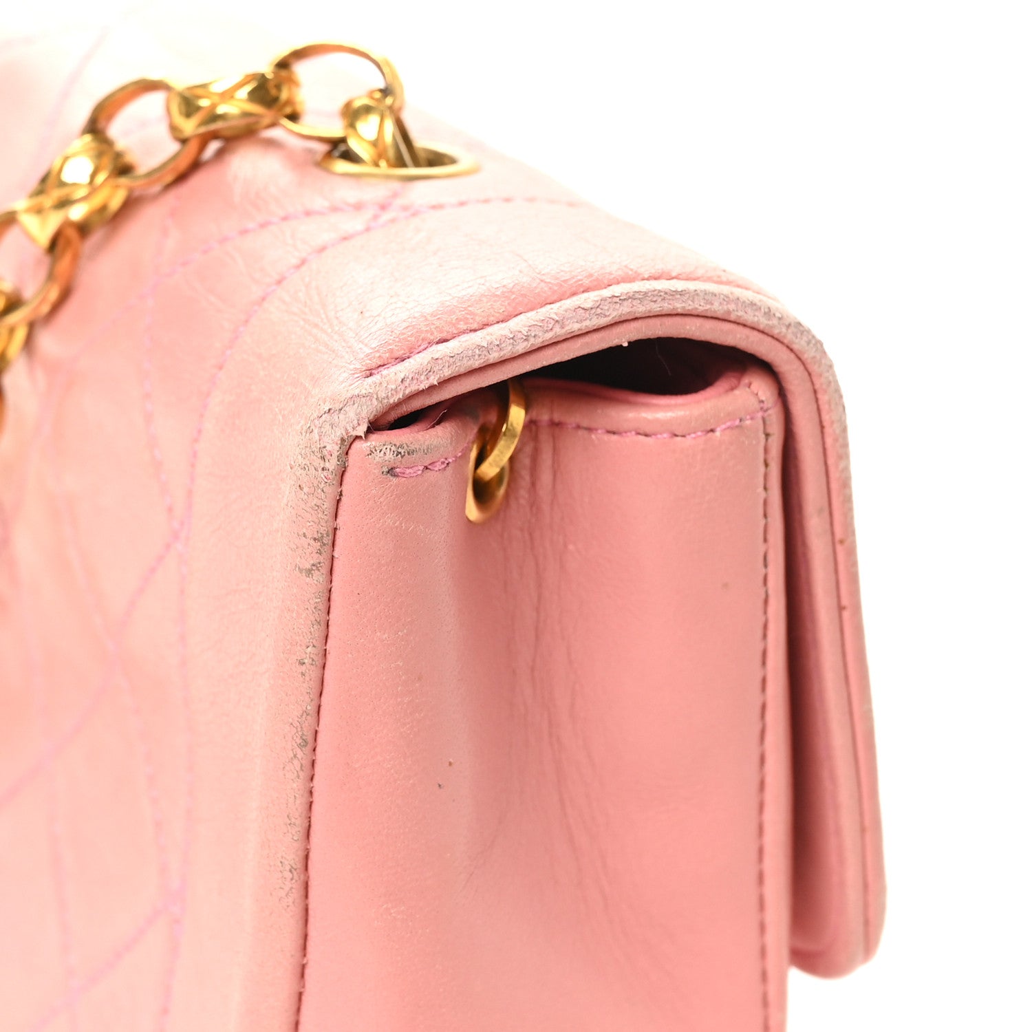 Chanel Lambskin Quilted Mini Bijoux Diana Flap Pink 12 of 13