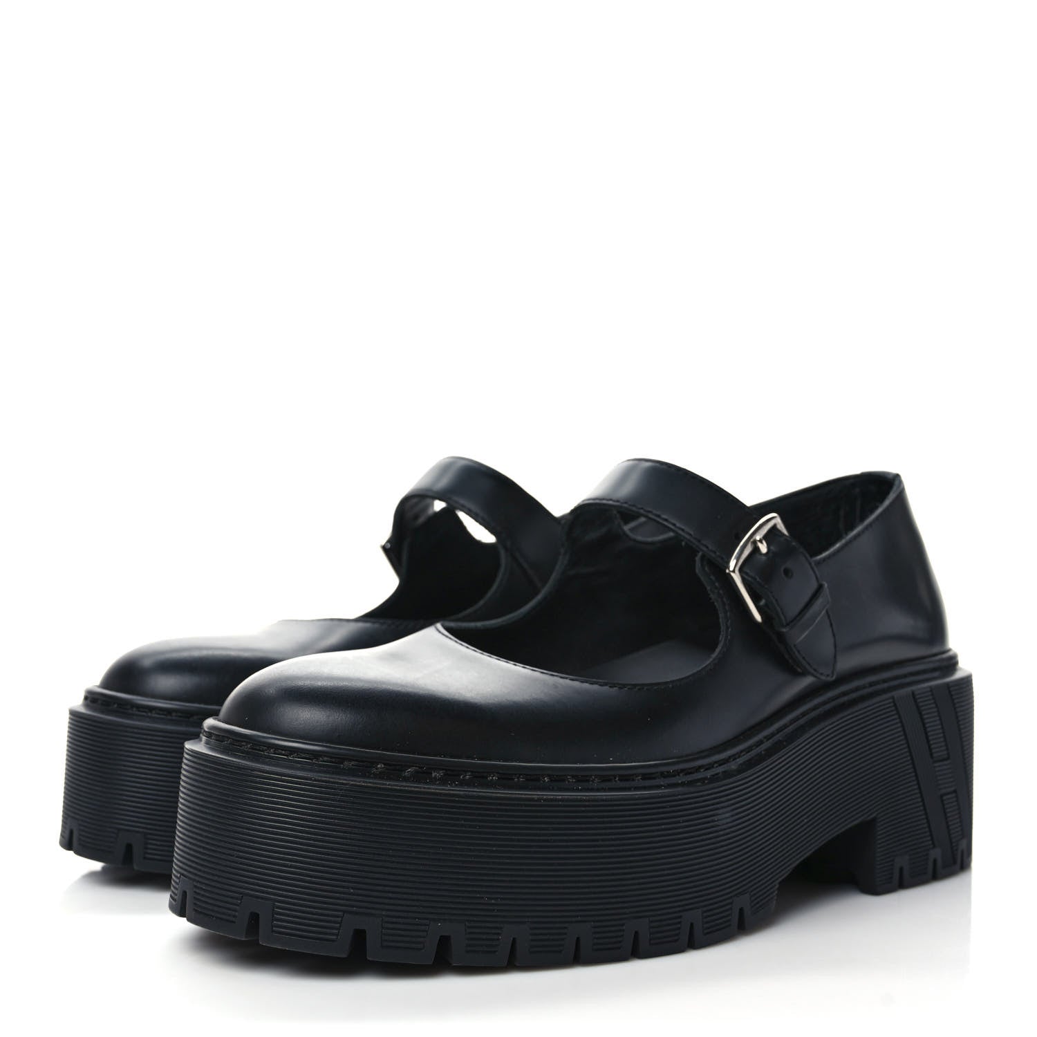 Hermes Glazed Calfskin Hoxton Oxford 36 Black 3 of 7