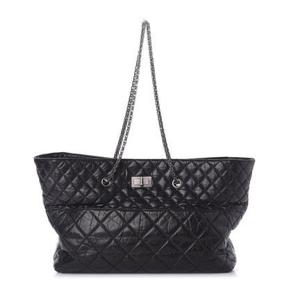 Chanel Aged Calfskin Quilted Reissue 2.55 Tote Black 1 of 9